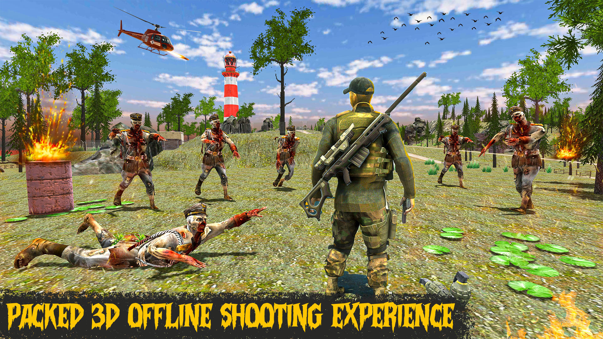 Screenshot of FPS Shooting Zombie games