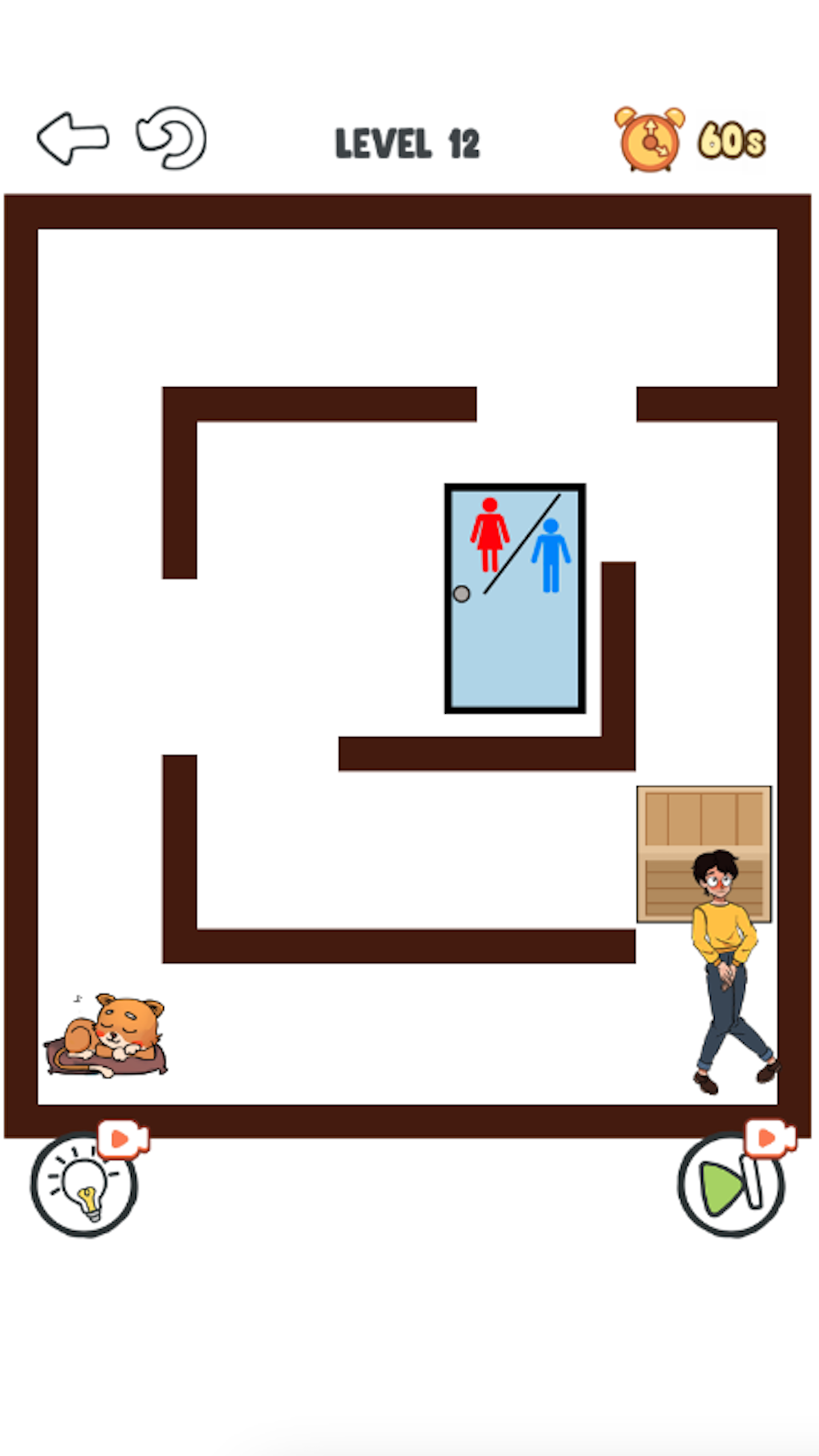Cuplikan Layar Game Draw To Pee -Toilet Rush Race