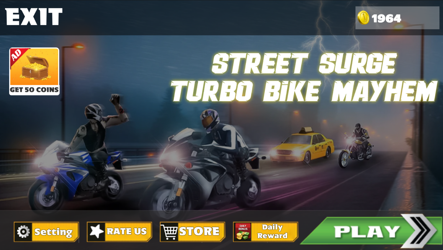 Street Surge:Turbo Bike Mayhem Game Screenshot