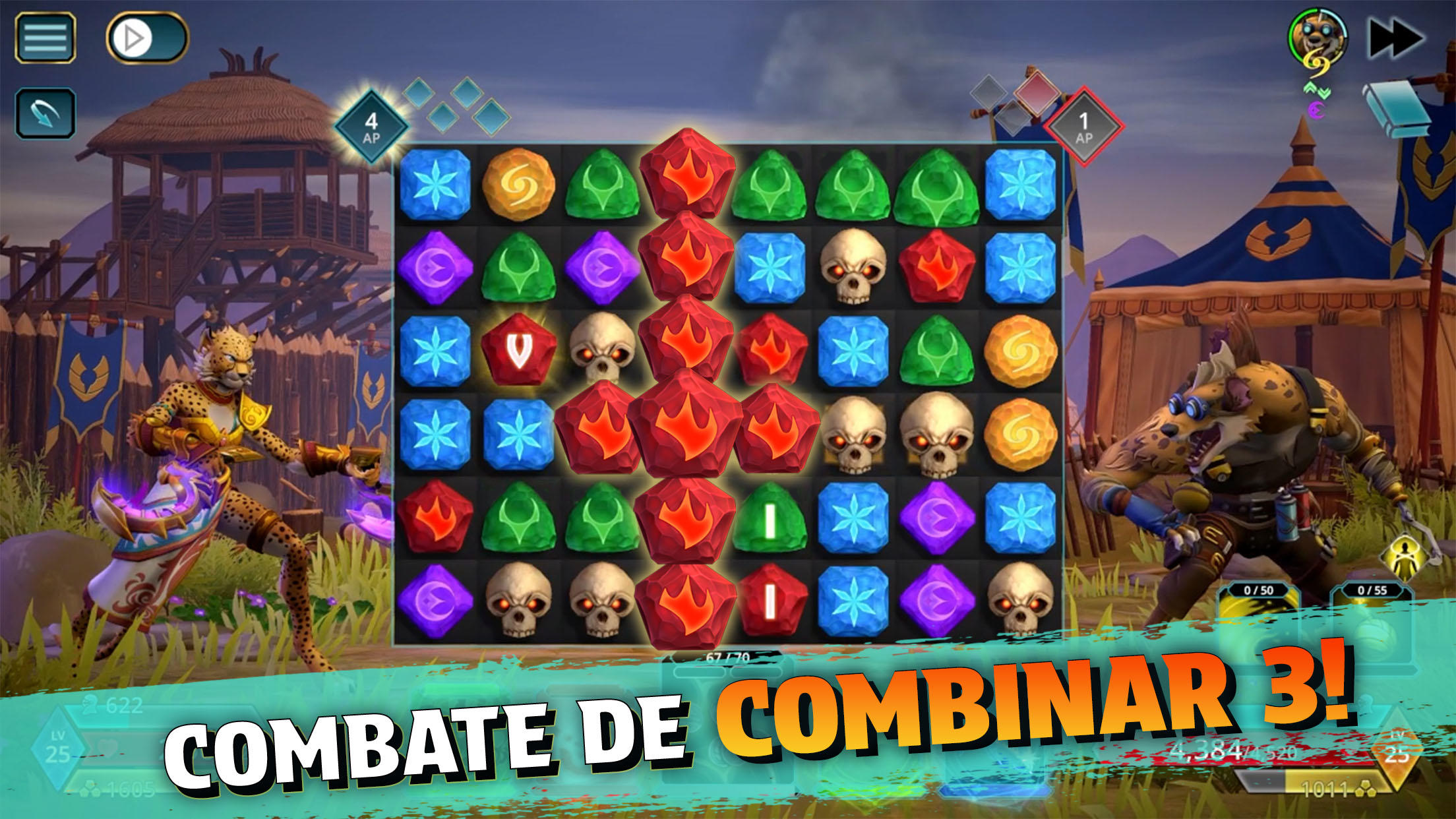 Captura de Tela do Jogo Puzzle Quest 3: RPG Match-3