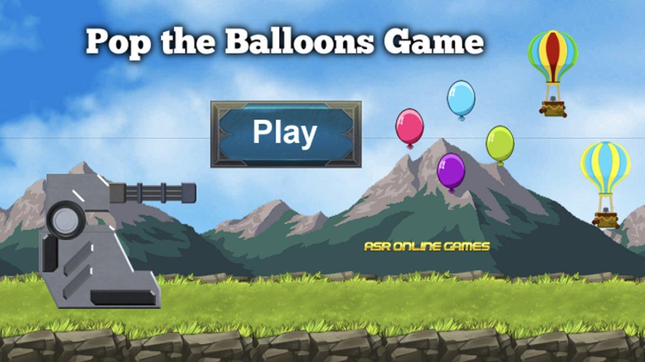 Pop the Balloons Game Game Screenshot