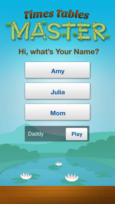 Times Tables Master Game Screenshot