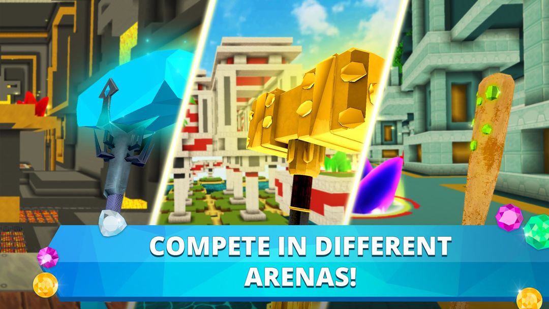 Screenshot of Gems Arena: 1v1 Games in Crafting & Building World
