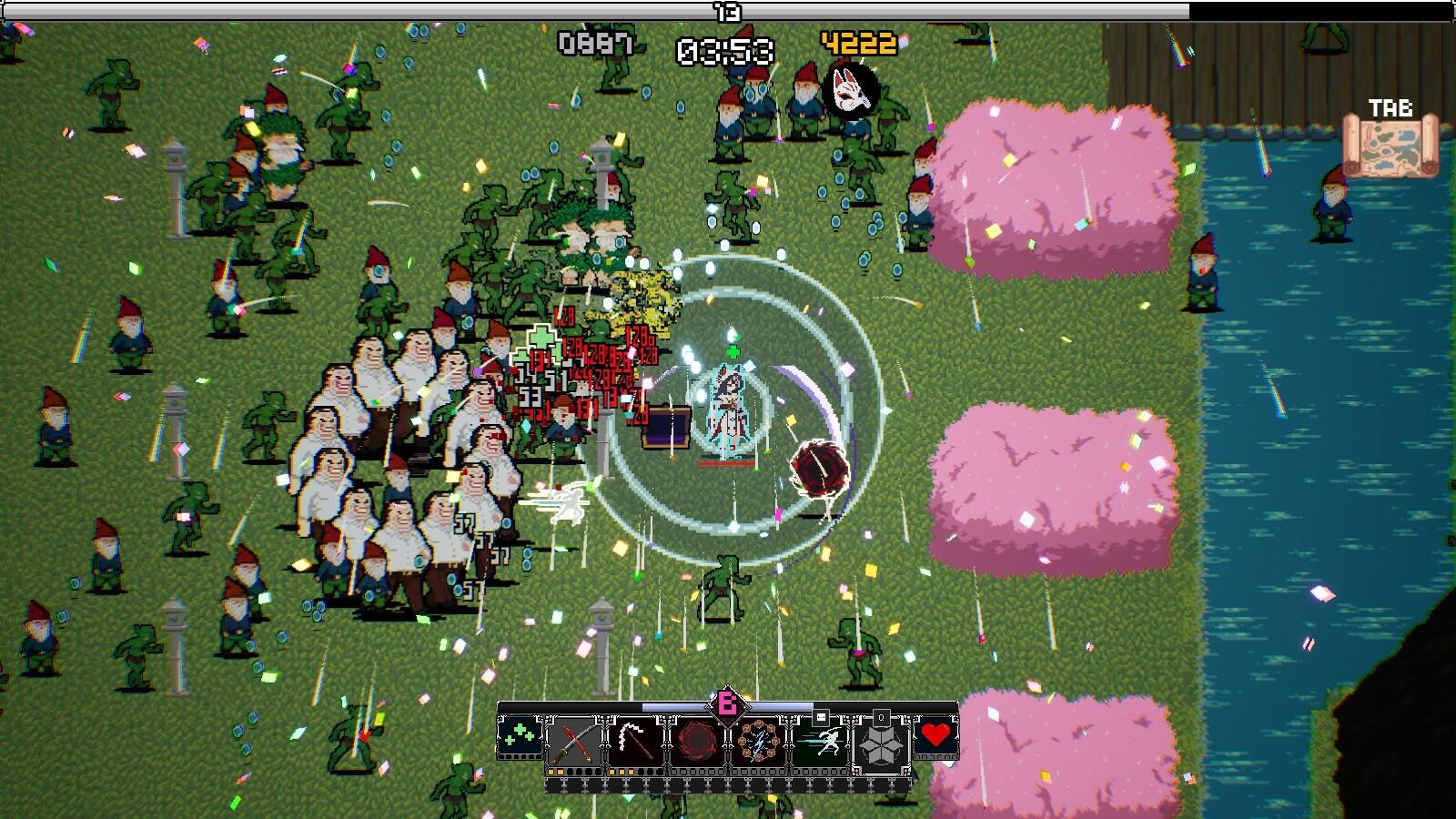Kagura Survivors: Endless Night screenshot game