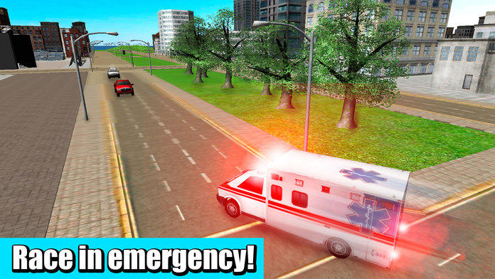 Captura de Tela do Jogo Ambulance Driver: Simulator 3D