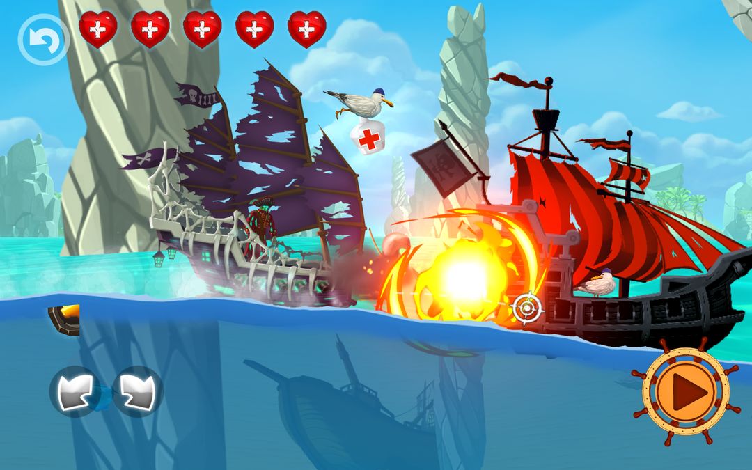 Pirate Ship Shooting Race screenshot game