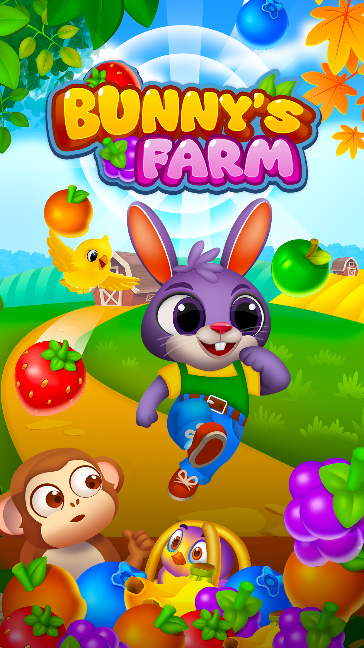 Bunny's Farm: Zen Match Master Game Screenshot