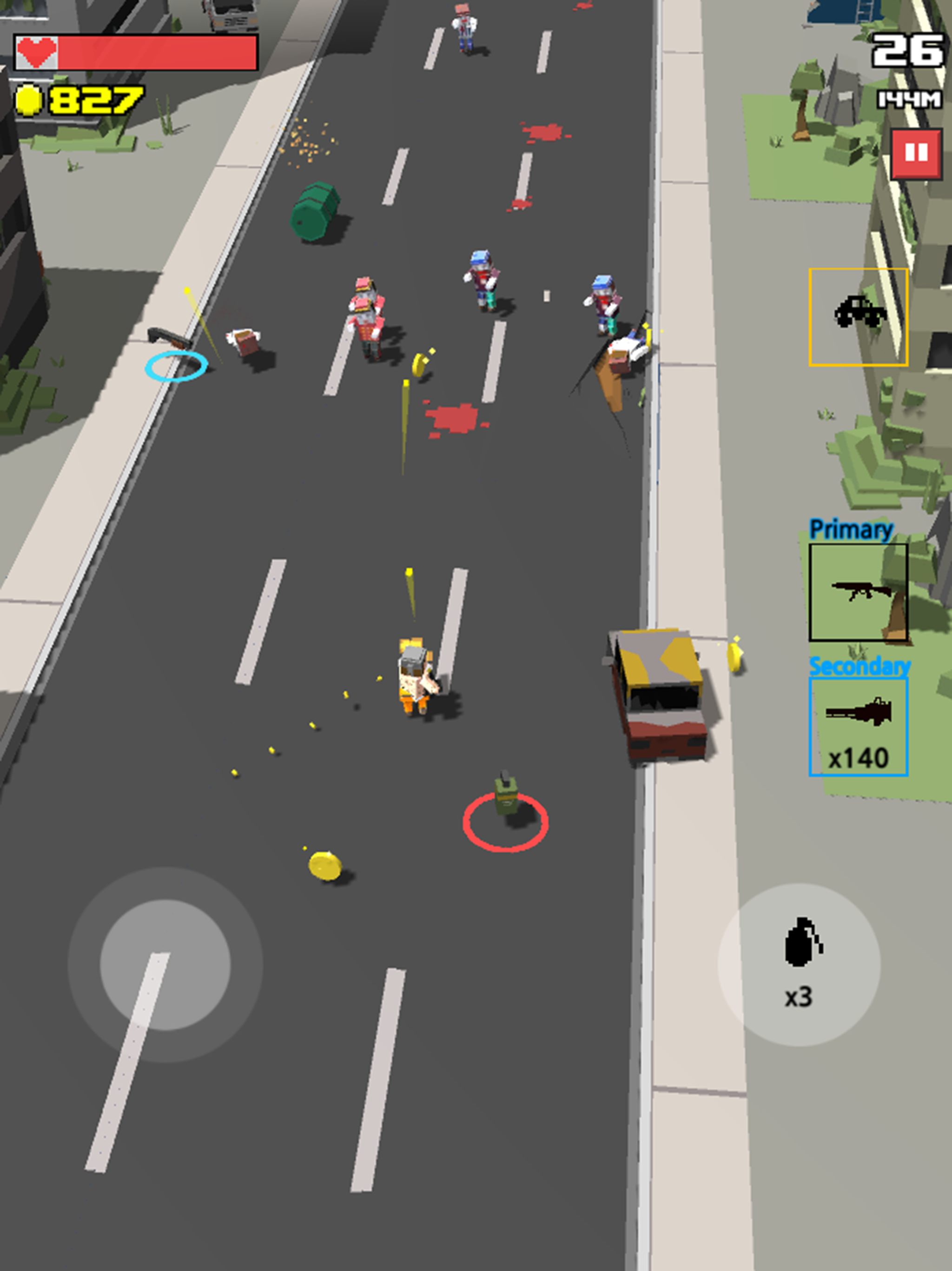 카오스 로드 - 끝없는 전쟁 좀비 고속 도로 게임 스크린 샷