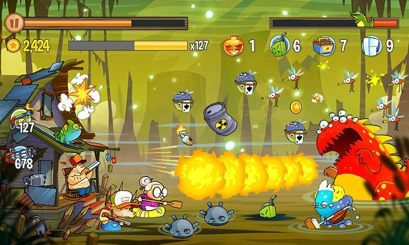 Swamp Attack Game Screenshot