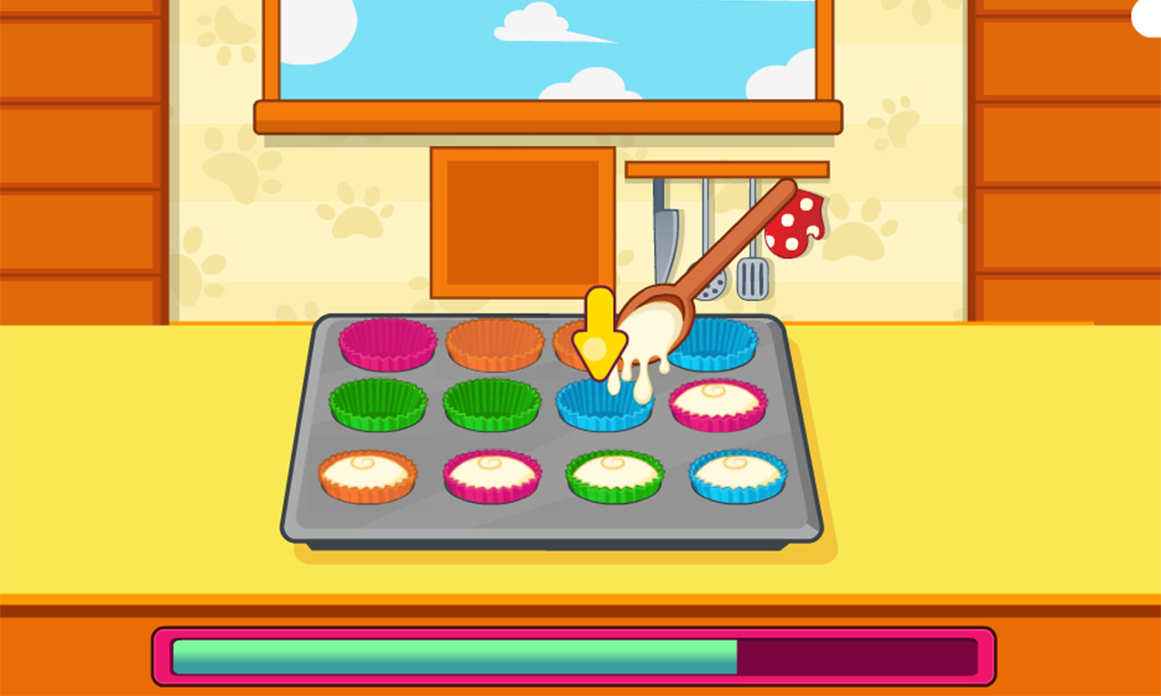 Cook Flower Garden Cupcakes Game Screenshot