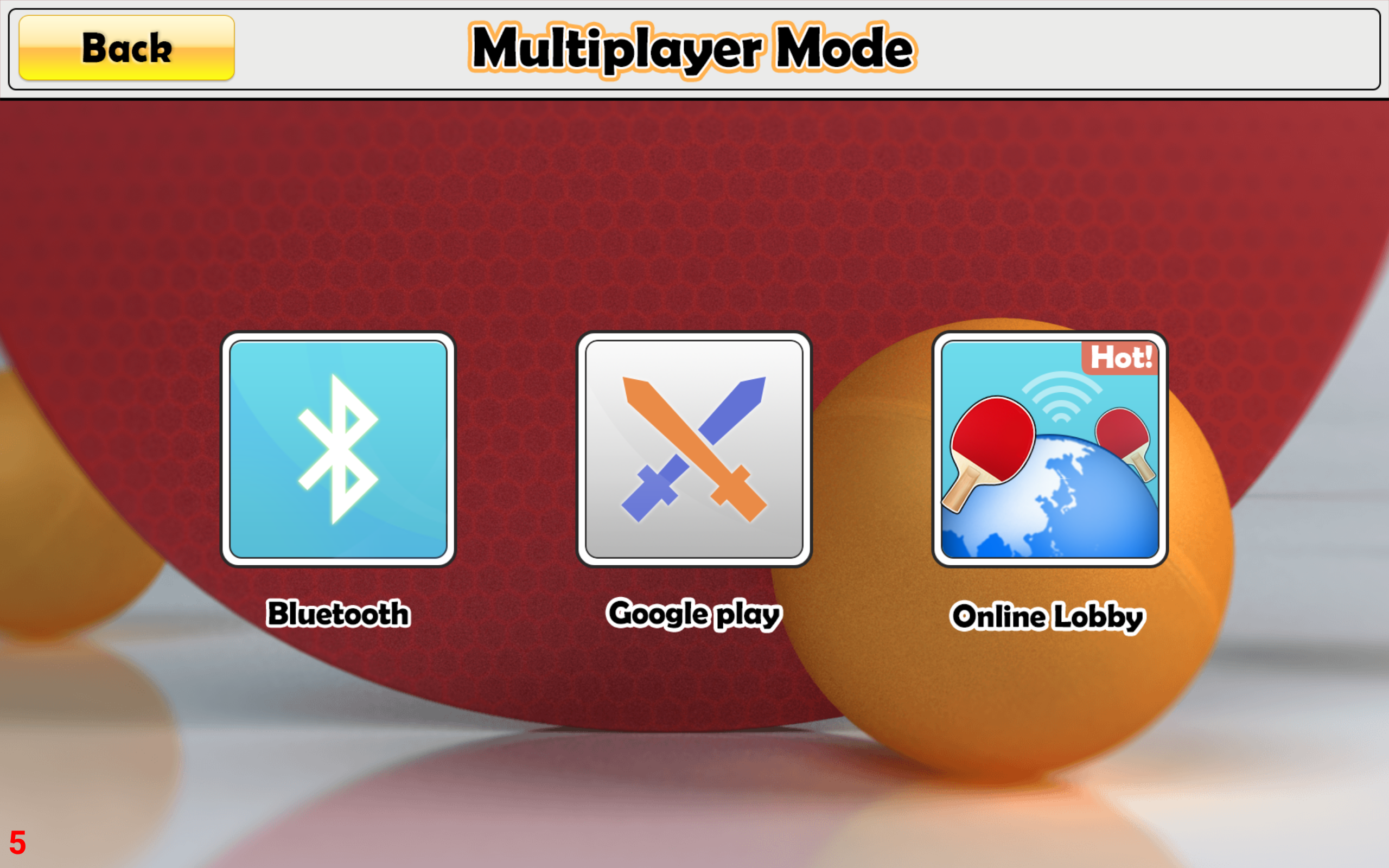 Cuplikan Layar Game Virtual Table Tennis