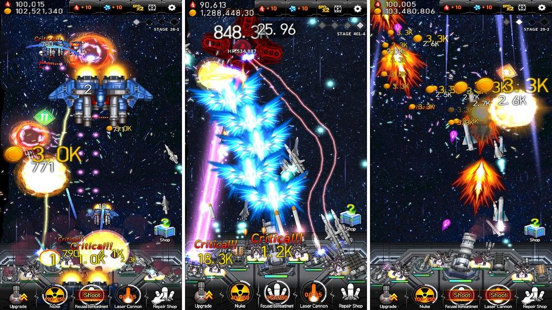 Screenshot of Galaxy Missile War