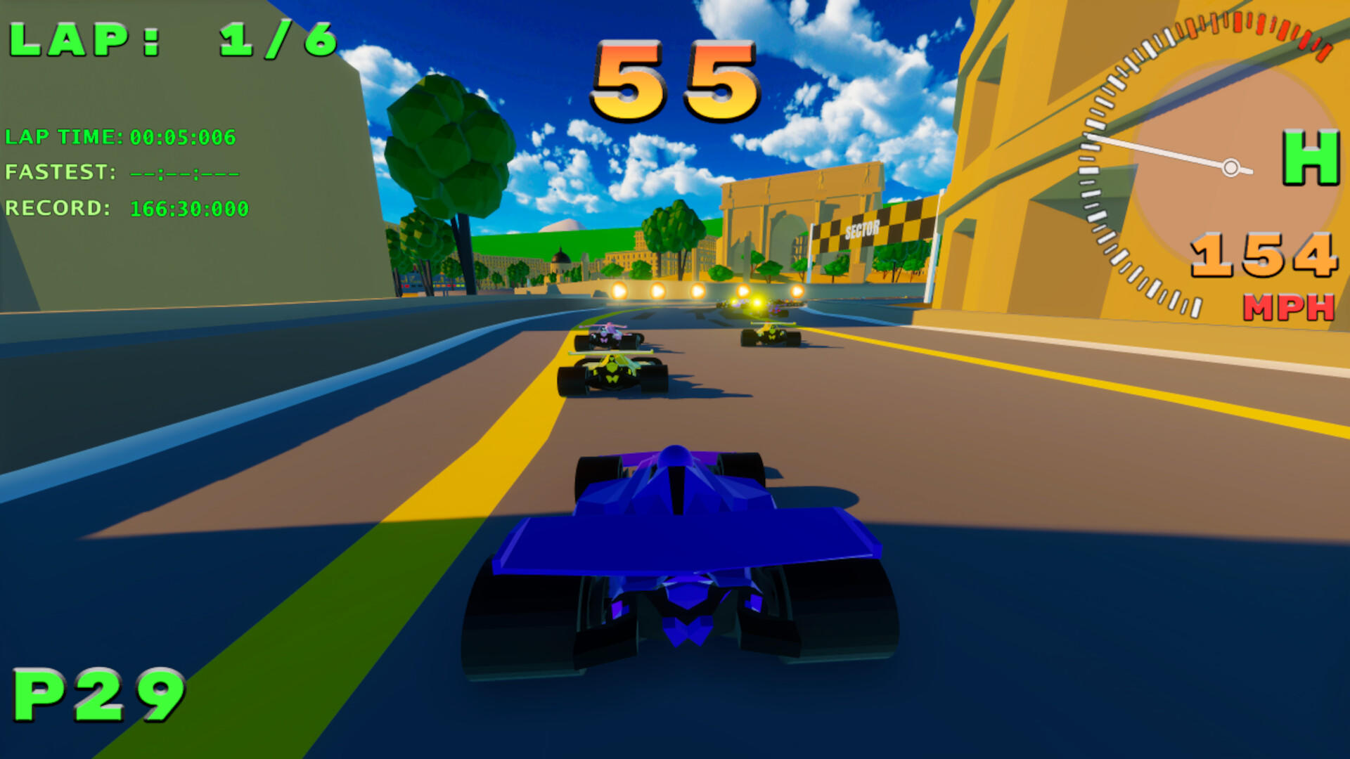 Screenshot of SPGP Super Polygon Grand Prix