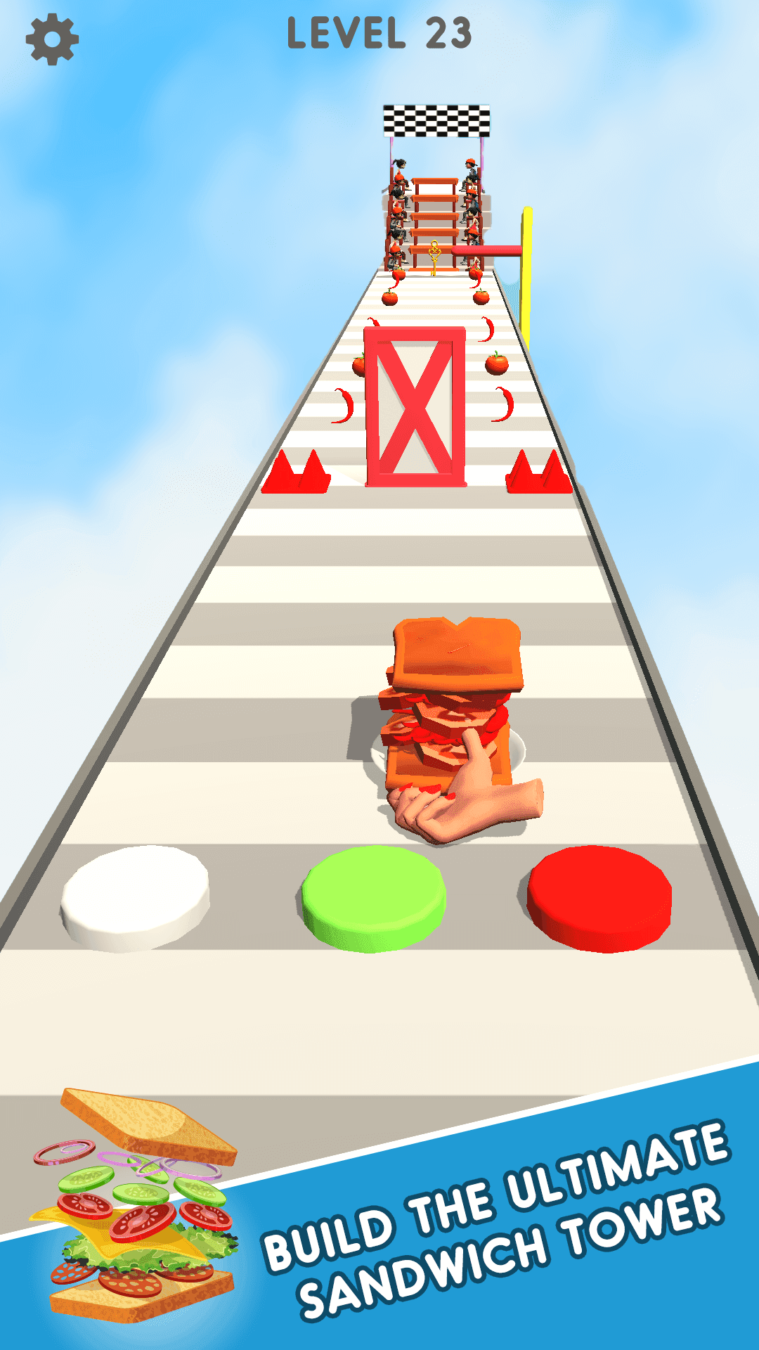Sandwich Stack Runner Game Game Screenshot
