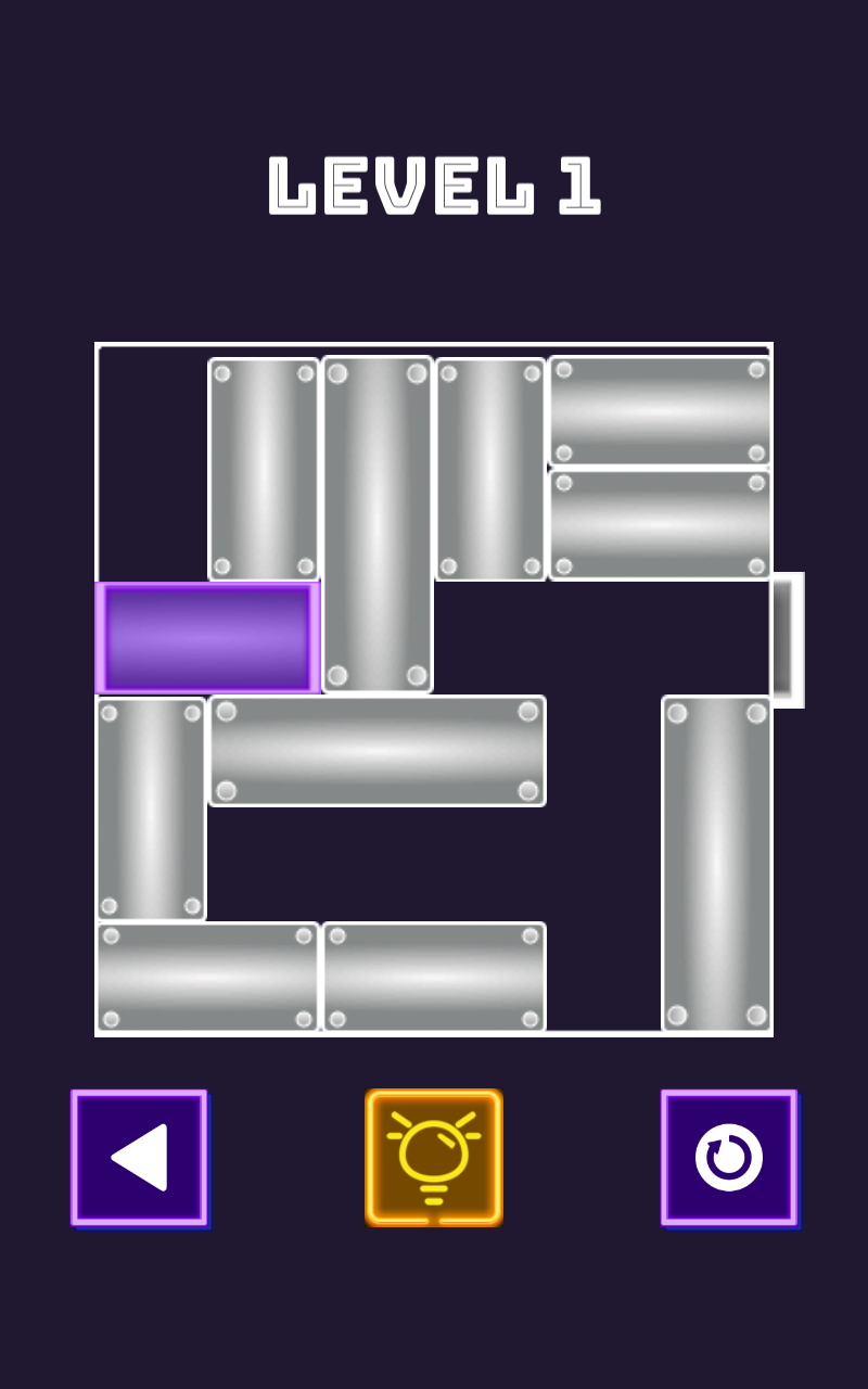 Unblock Neon | Unblock Slide Out Puzzle Game Screenshot