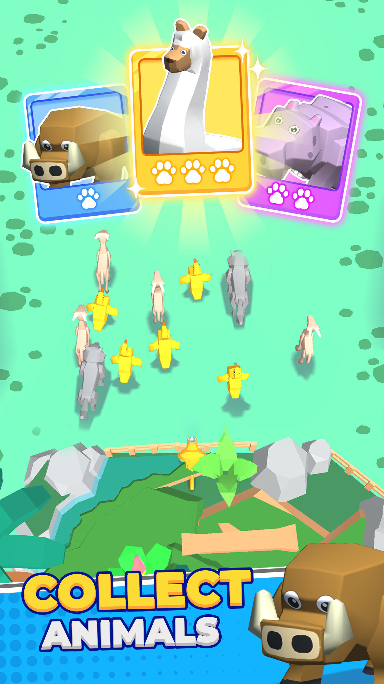 Animal Battle: Epic Crossing Game Screenshot