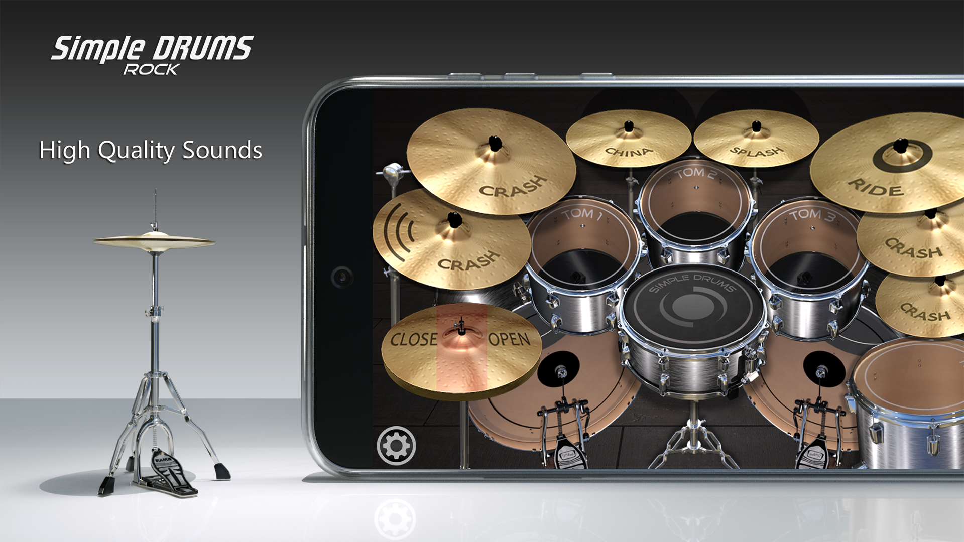 Simple Drums Rock - Drum Set ภาพหน้าจอเกม
