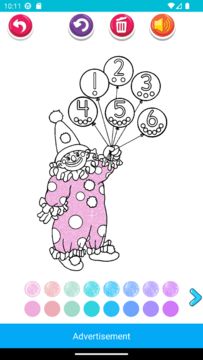 coloring funny clown Game Screenshot