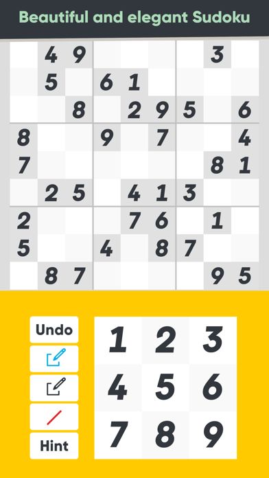 Screenshot of Good Sudoku by Zach Gage