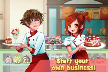 Dessert Chain: Café Waitress & Game Screenshot