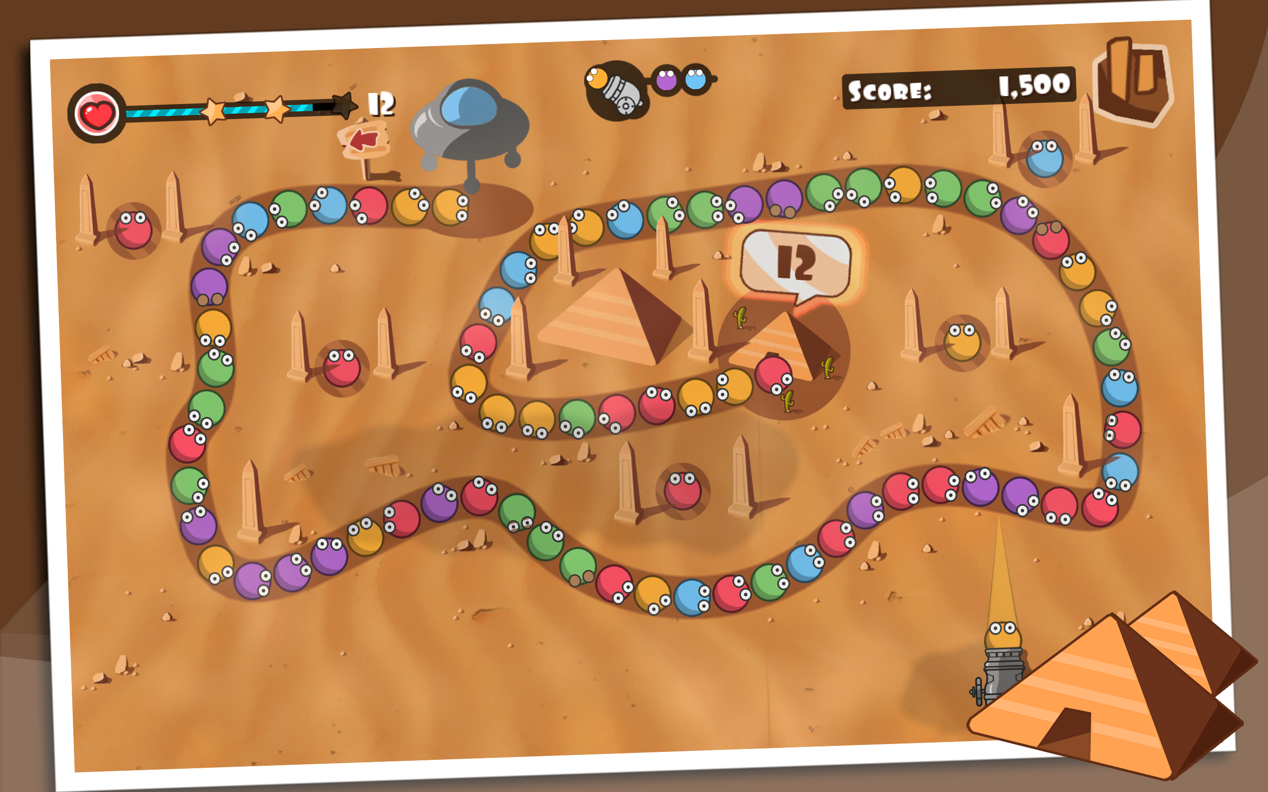 Bubble Blast Marbles Game Screenshot