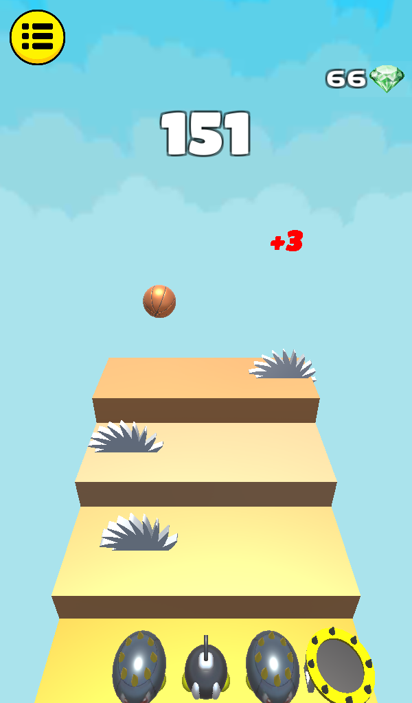 3D Dunk Stairs - Trampoline Hoop Basket Ball Game Screenshot