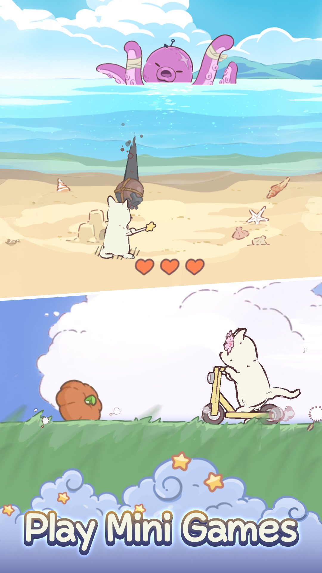 Cuplikan Layar Game Cats & Soup: Merge MagicRecipe