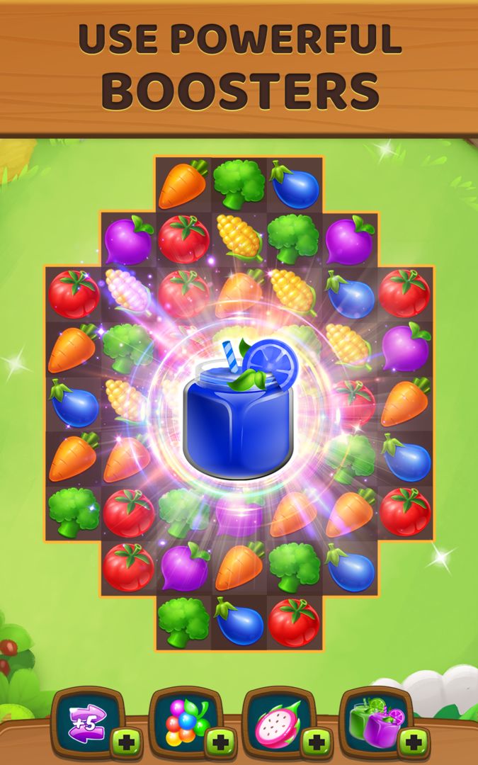 Pocket Farm - Match 3 Puzzle 게임 스크린 샷