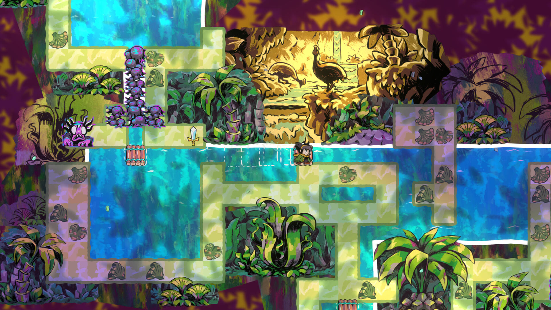 Arranger: A Role-Puzzling Adventure Game Screenshot