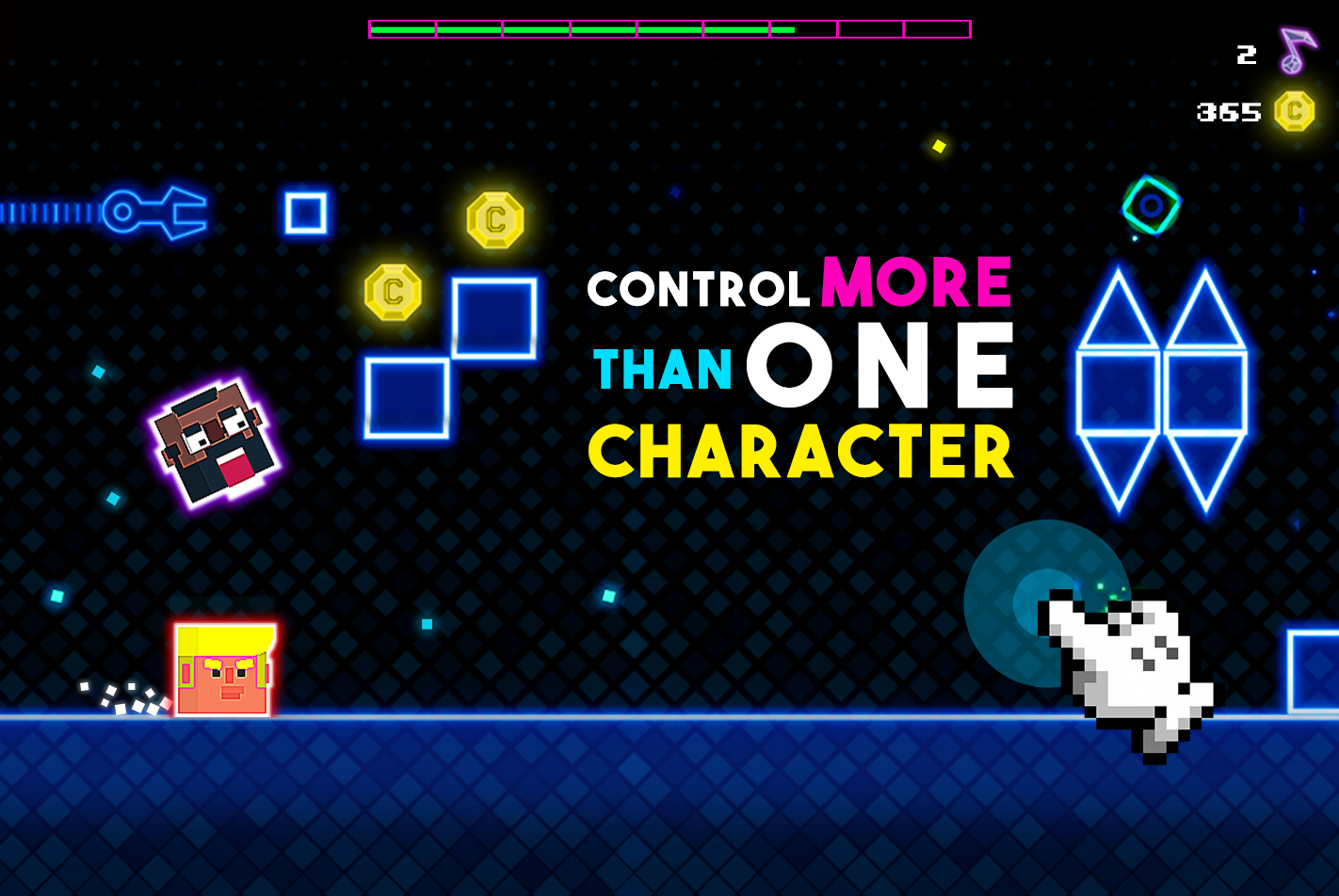Captura de Tela do Jogo Daft Jump - Addictive platformer game