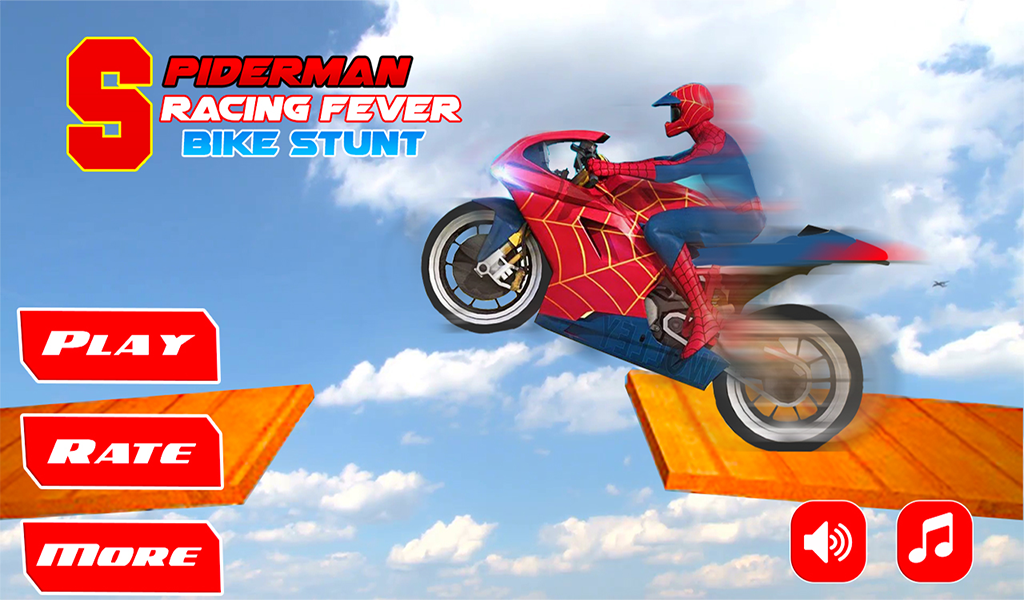 Скриншот игры Spiderman Bike Racing Stunt Master