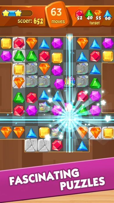 Screenshot of Jewel Fever - Match 3 Games
