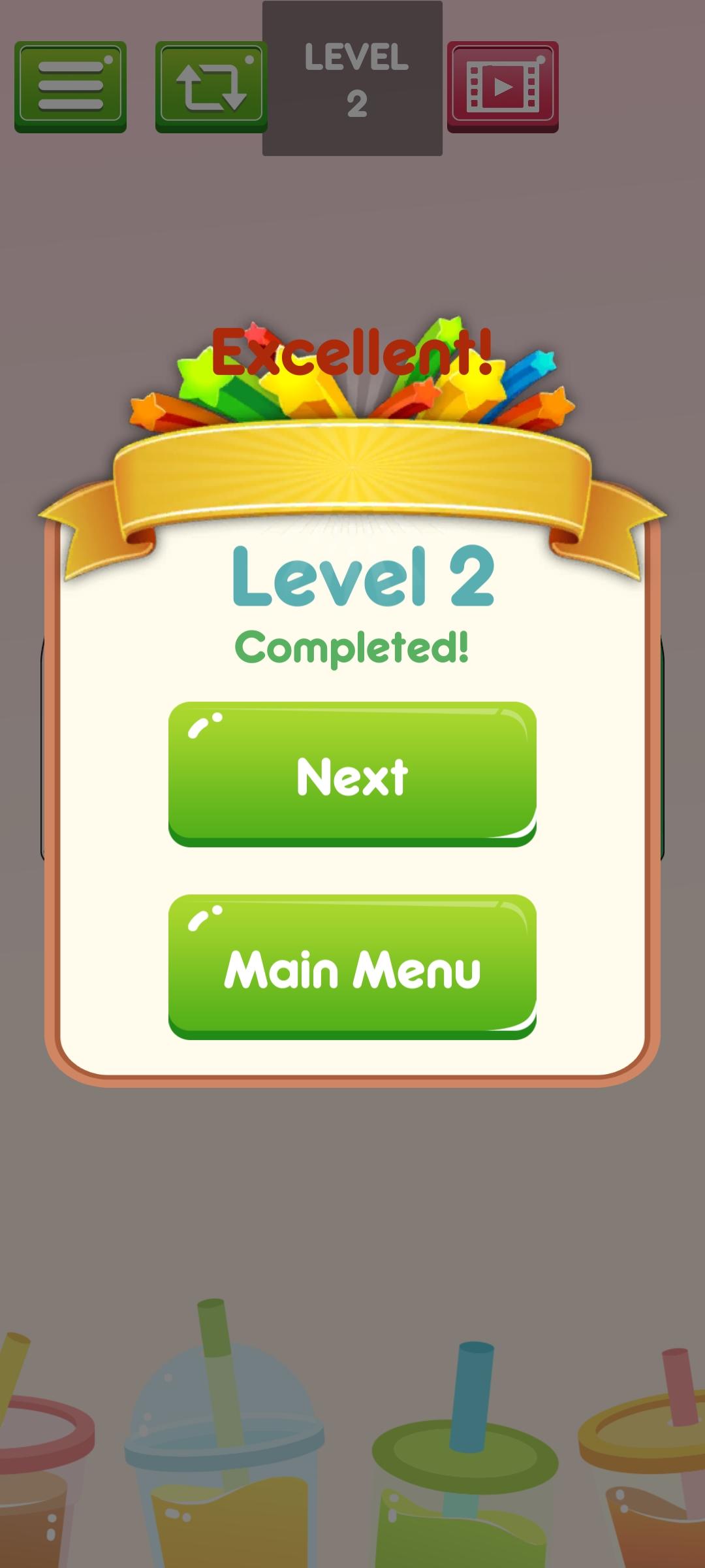 Water Color Bottle Game Screenshot