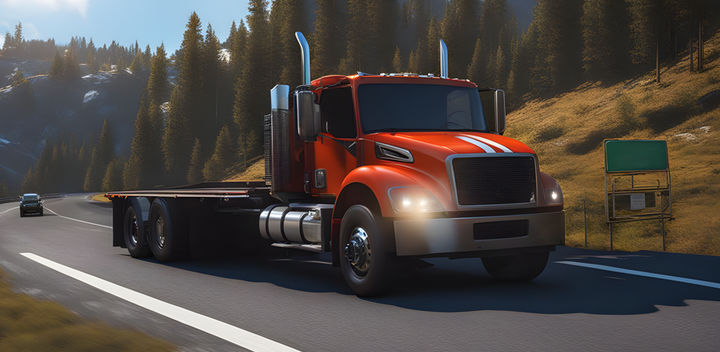 Euro Truck Sim Jogo de caminhão 3D versão móvel andróide iOS apk