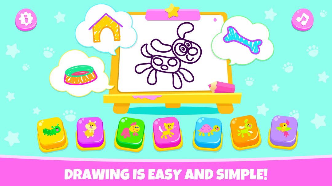 Drawing for kids! Toddler draw screenshot game