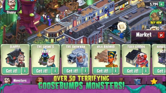 Goosebumps Horror Town ภาพหน้าจอเกม