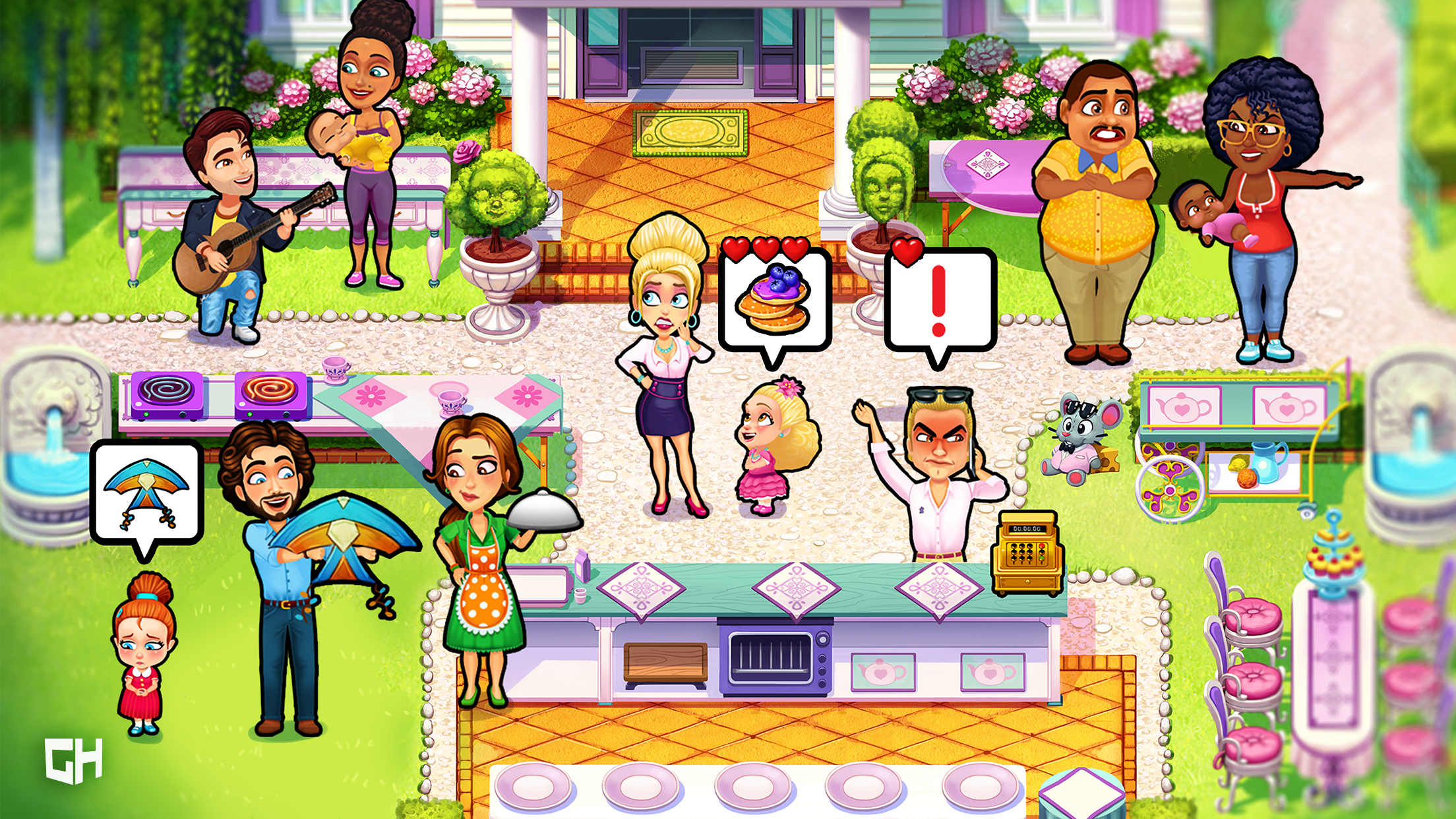 Cuplikan Layar Game Delicious - Moms vs Dads
