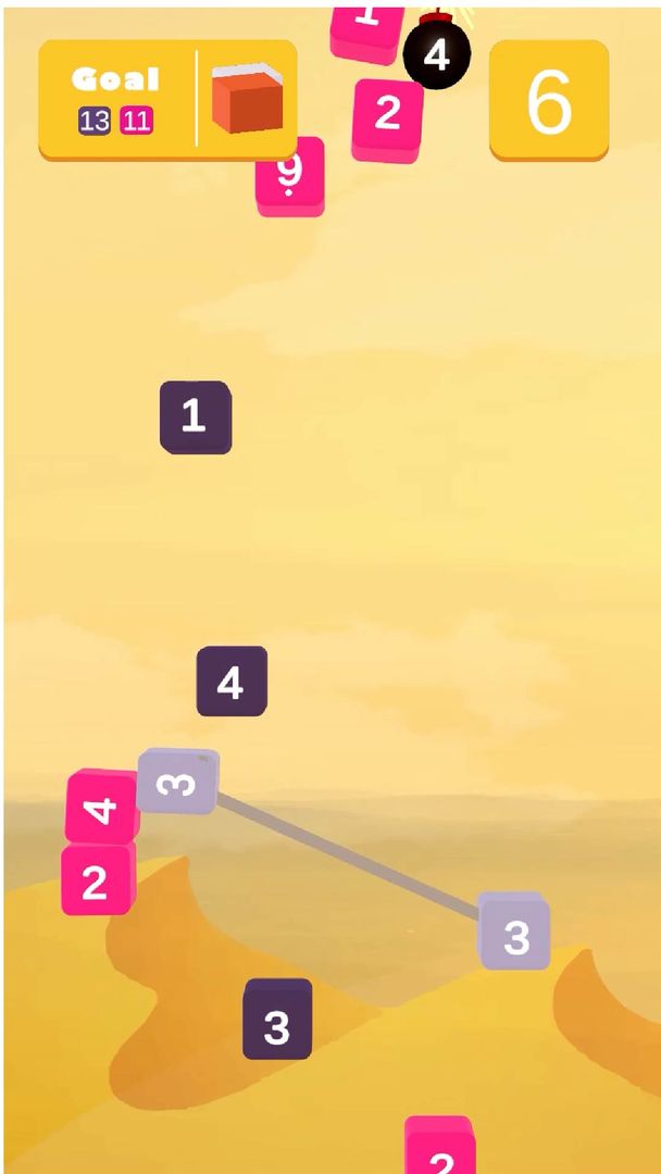 Number Fall screenshot game
