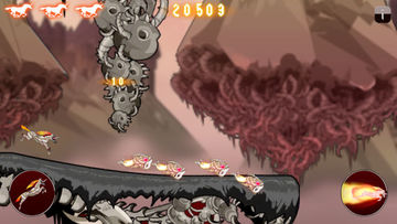 Robot Unicorn Attack Heavy Metal Edition Game Screenshot