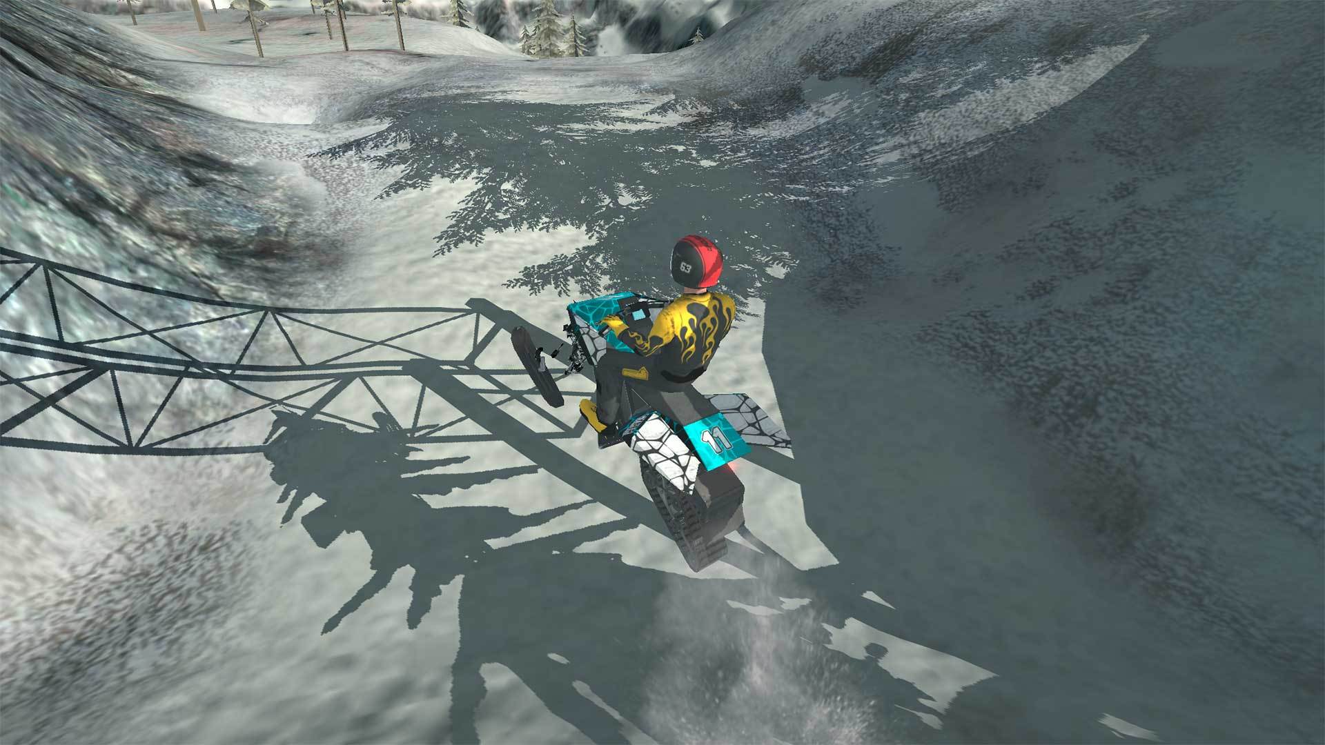 Snowmobile ATV Bike - Offroad Game Screenshot