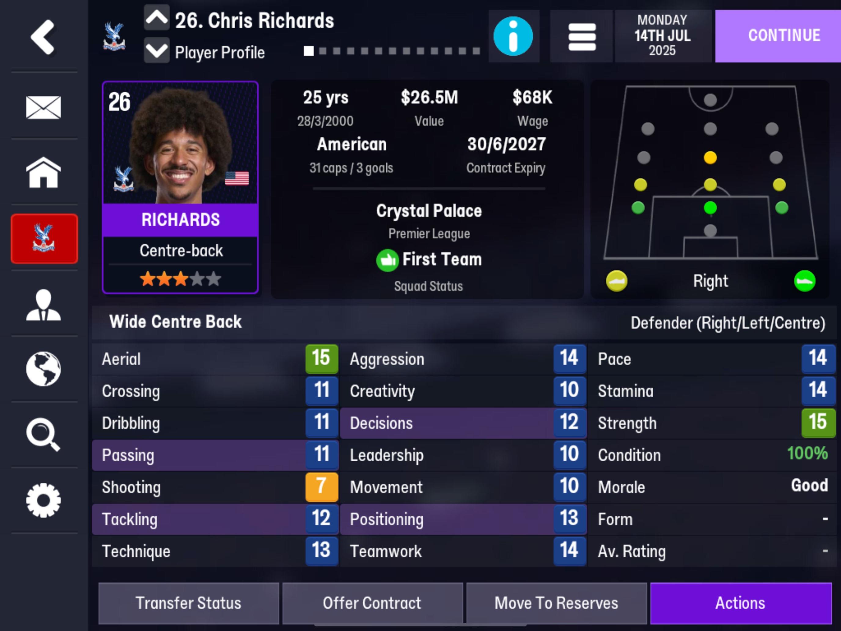 Football Manager 26 Mobile Game Screenshot