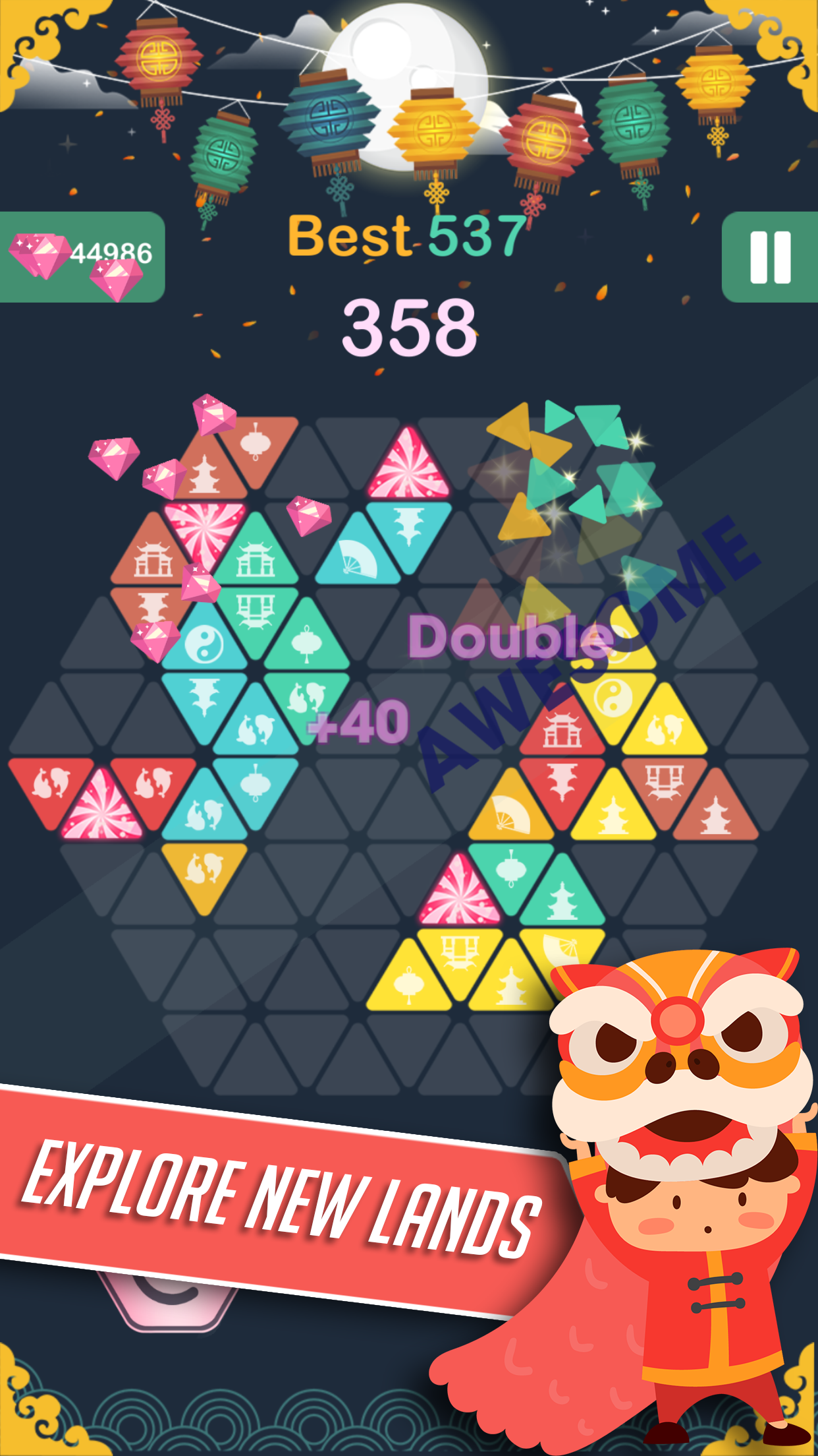 Triangle Candy - Block Puzzle Game Screenshot