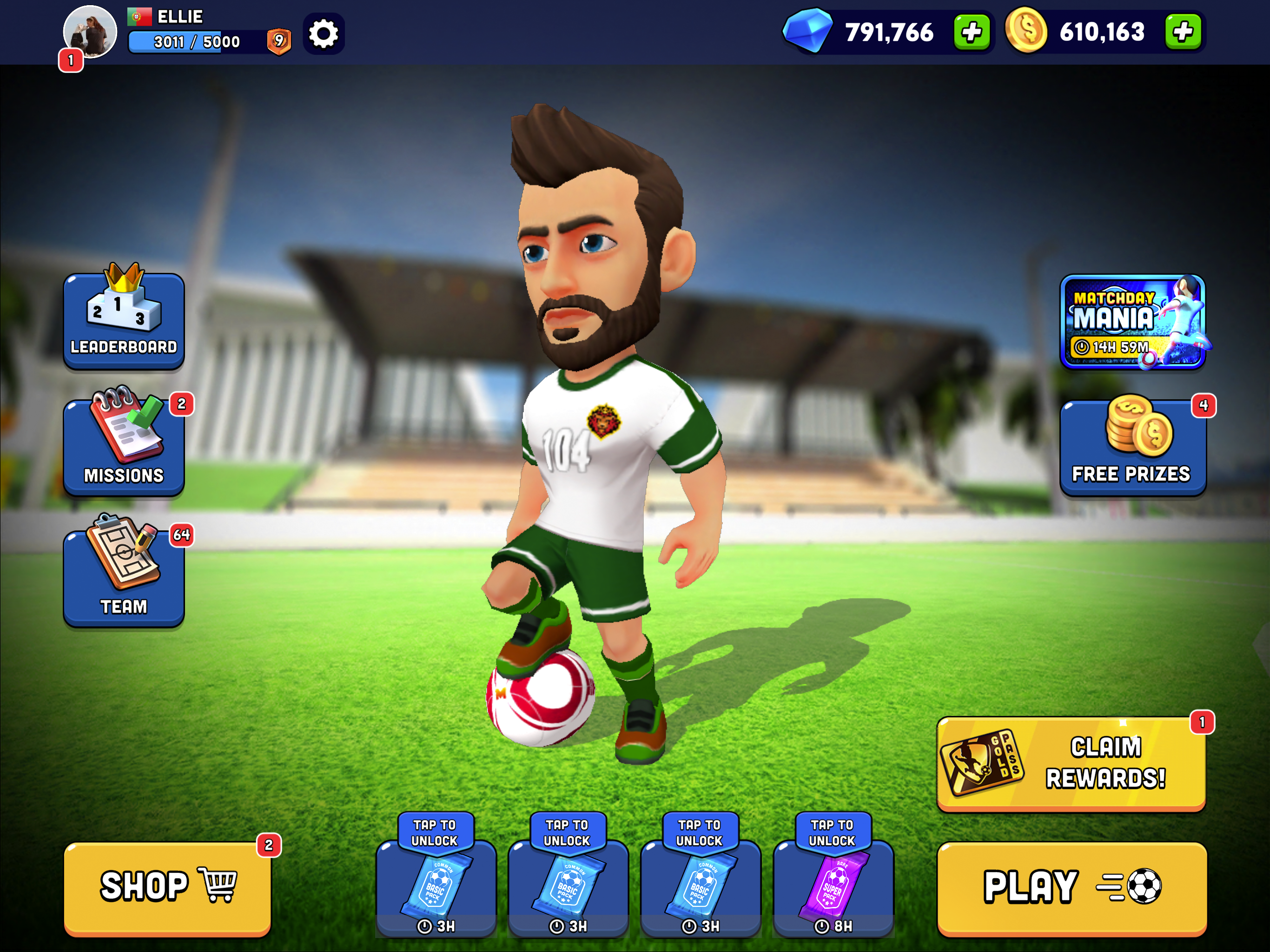 Mini Football Head Soccer Game Android Gameplay [HD] 