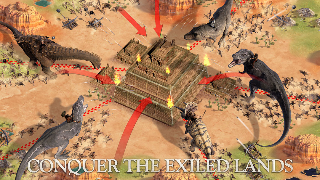 Barbarian Tribe: Dinosaur War 게임 스크린 샷