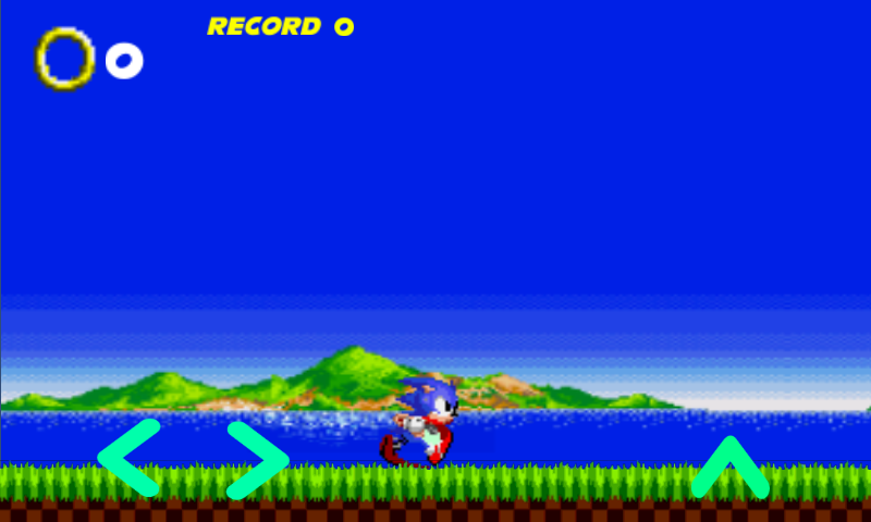 Sonic Runn Game Screenshot