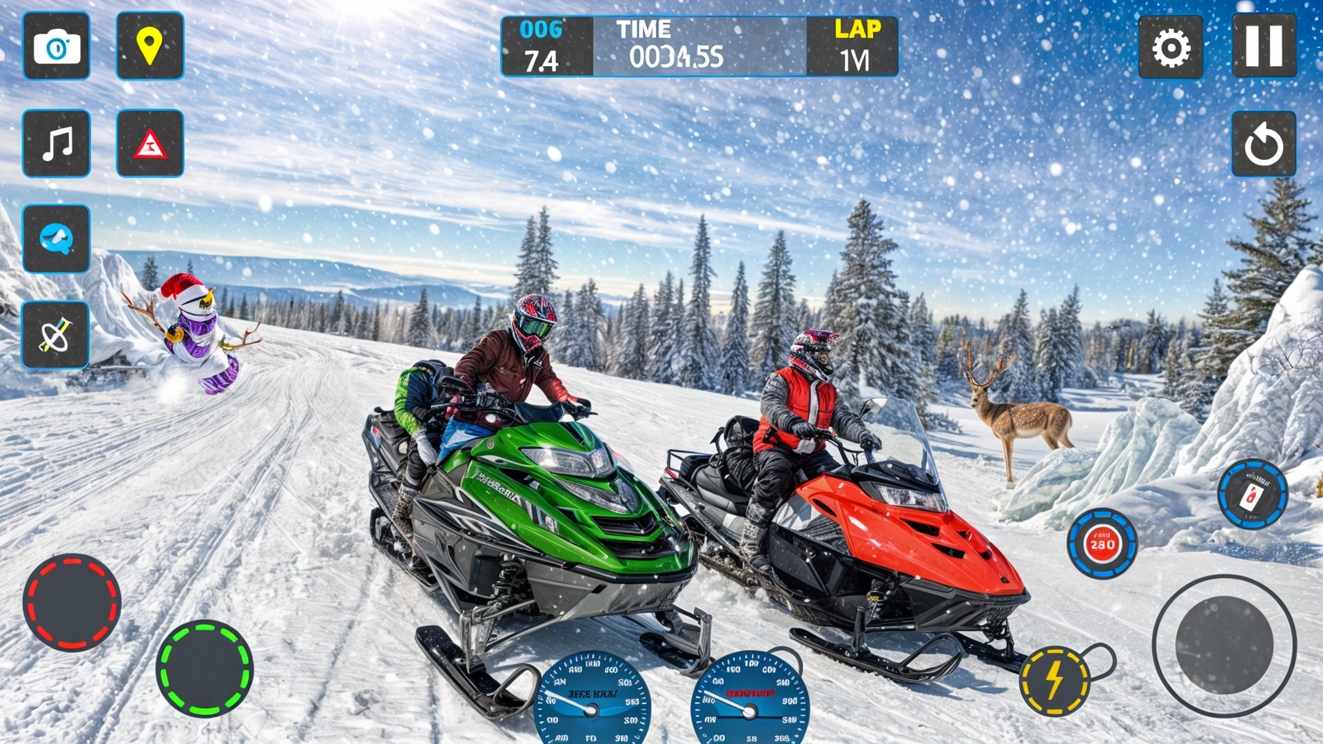 Скриншот игры Sled Racing Snowcross Games