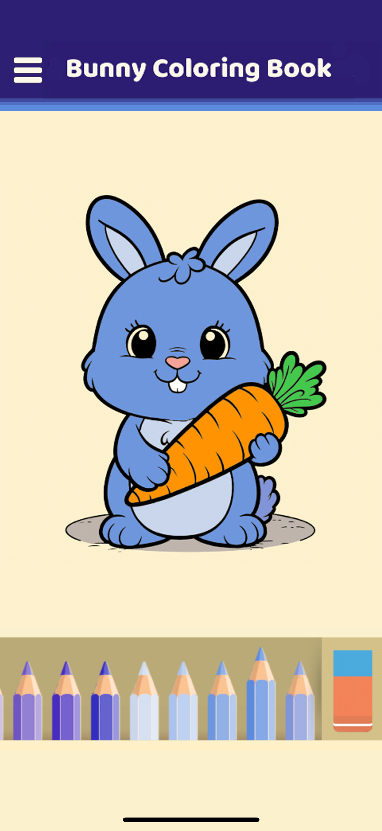 Bunny Coloring Book Game Screenshot