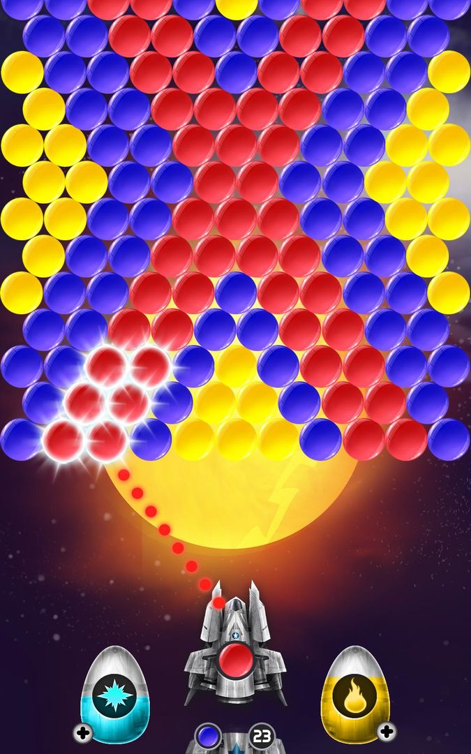 Lunar Bubble Shooter screenshot game