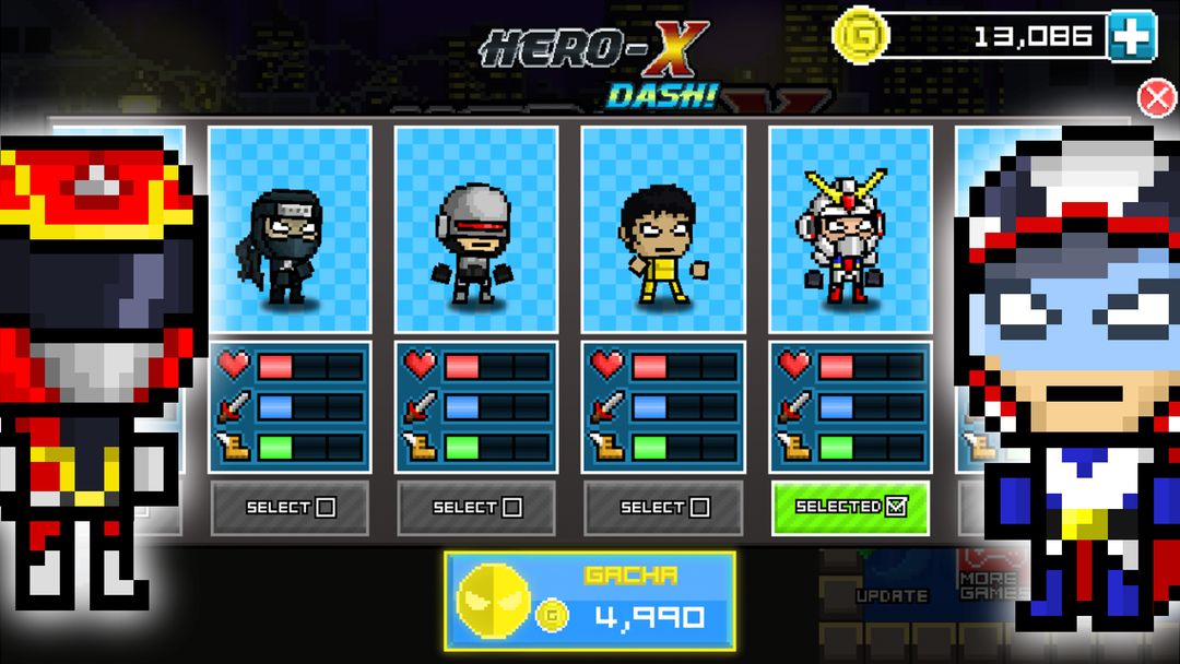 HERO-X: DASH! screenshot game