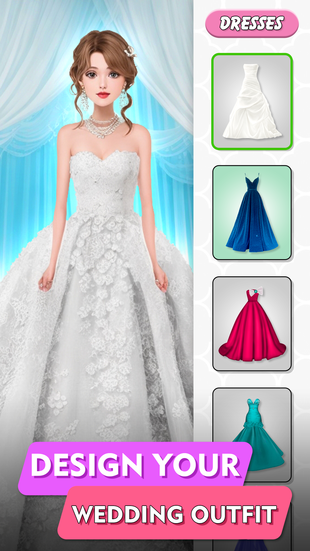 Bridal Wedding Dress up Games Game Screenshot